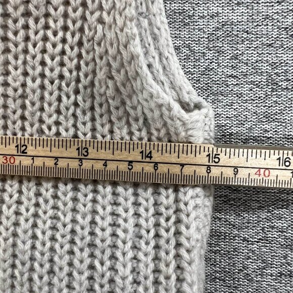 Aritzia Wilfred Knit Top Womens Size XS Gray 100% Wool Sleeveless Cowl Neck - Picture 9 of 12